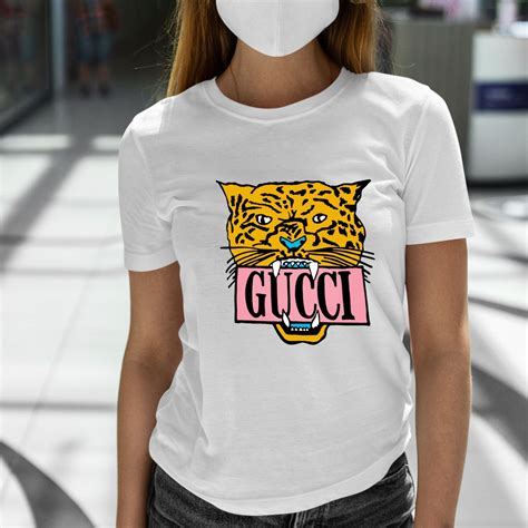 blue gucci tshirt|gucci tiger long sleeve shirt.